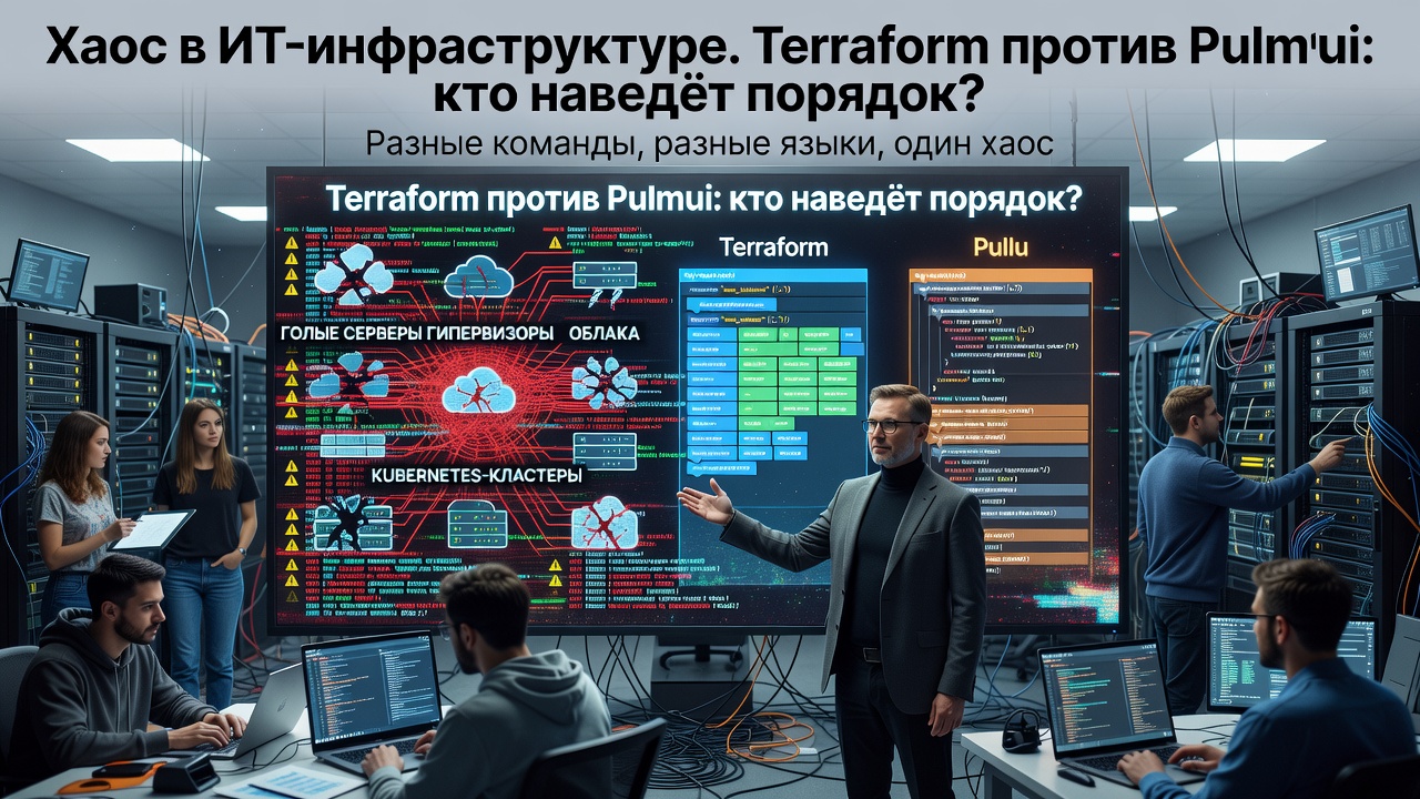 Хаос в ИТ-инфраструктуре. Terraform против Pulumi: кто наведёт порядок?