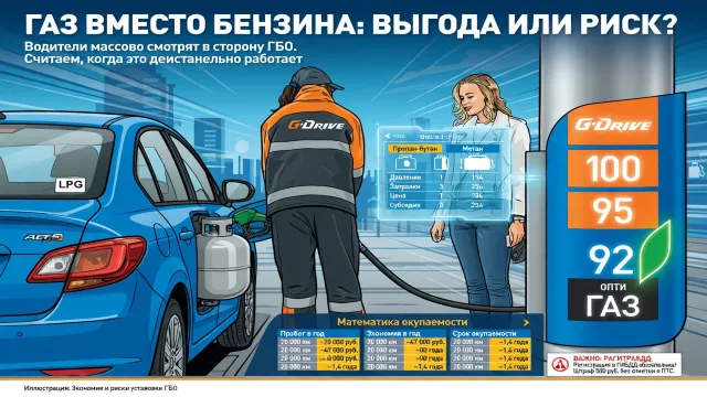 Газ вместо бензина: выгода или риск?